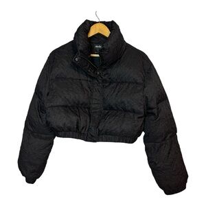 Elodie Crinkle Texture Cropped Puffer Jacket women’s size M